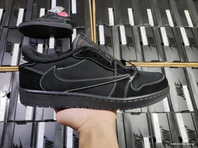 Rep Air Low 1 Air Travis Jordan Black Scott Retro DM7866-001 Jordan Phantom